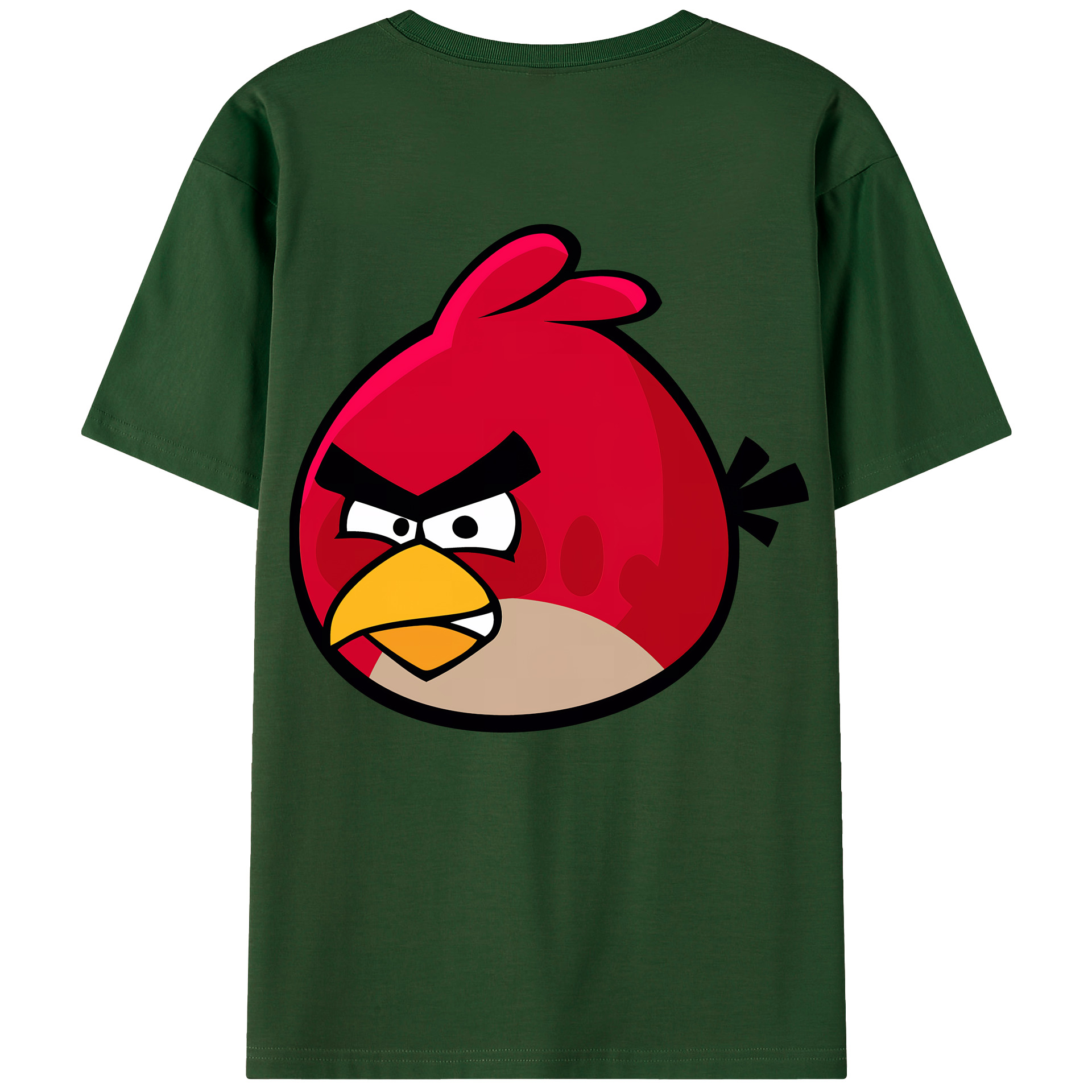（画像用） Angry Birds アングリーバード 綿100％半袖Tシャツ（背面プリント）